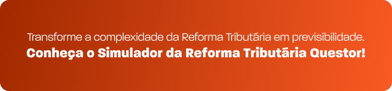 Imagem promocional do Simulador da Reforma Tributária Questori, destacando a importância da previsibilidade na reforma tributária brasileira.