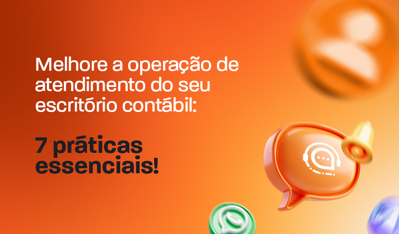 Banner laranja da plataforma de atendimento multicanal Q-Desk, com ícone de suporte e chamada “Saiba mais”, promovendo a organização da operação de atendimento.